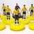 Subbuteo Andrew Table Soccer Sochaux 2004-2005 on Classic Hasbro Bases